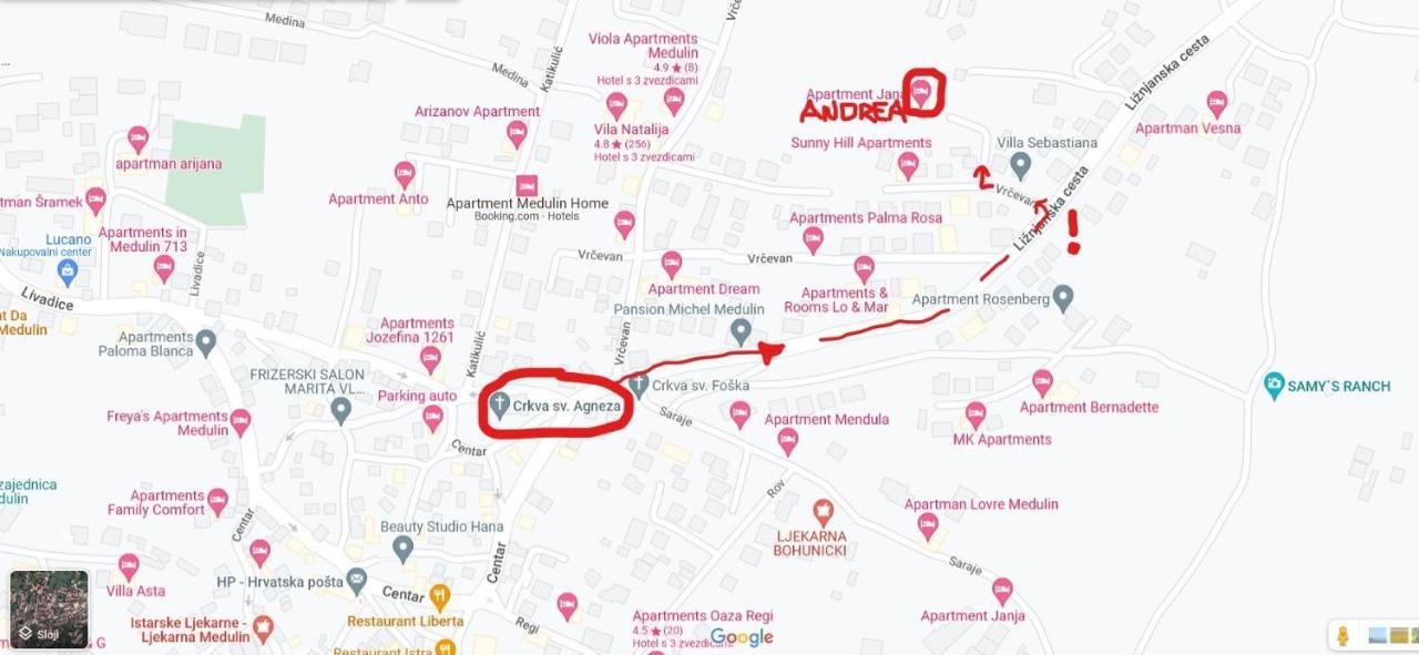 Apartma Andrea Medulin Zewnętrze zdjęcie